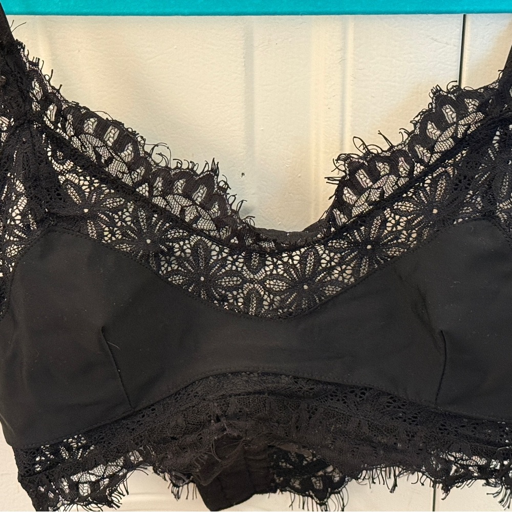 Vintage For Love & Lemons Skivvies Bralette Size Small - Picture 3 of 3